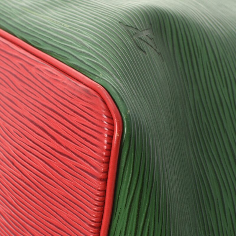 LOUIS VUITTON Epi Petit Noe Bicolor Green / Red M44147 Women's Leather Shoulder Bag AWE - Image 7