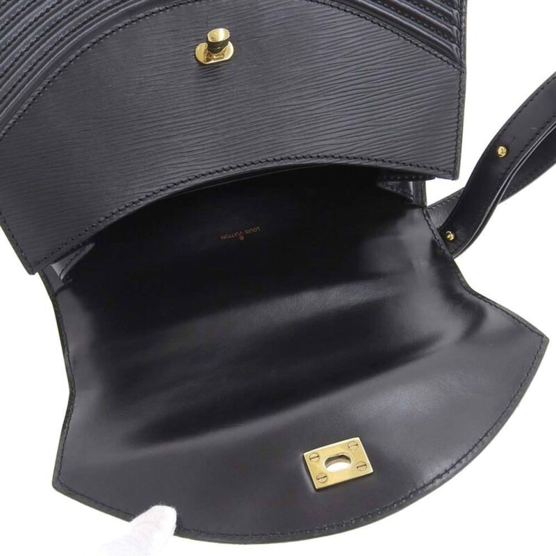 Louis Vuitton Epi Tilsit Vintage Handbag Noir Black M52482 AWE - Image 9