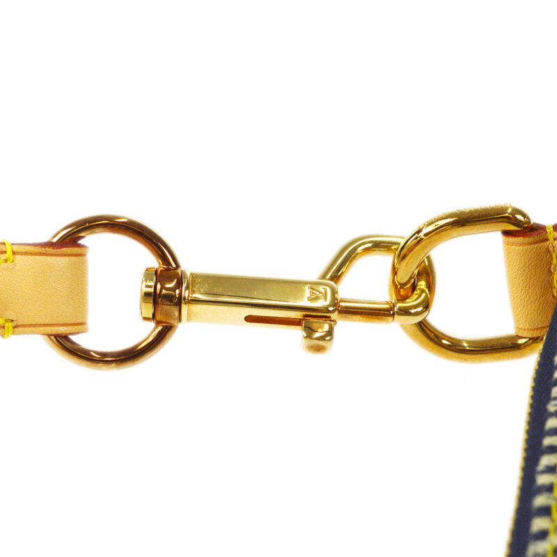 LOUIS VUITTON POUCHY HANDBAG MONOGRAM DENIM PATCHWORK M95382 AWE - Image 4