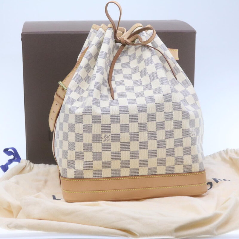 LOUIS VUITTON Damier Azur Noe Shoulder Bag N42222 LV  21577A AWE - Image 11