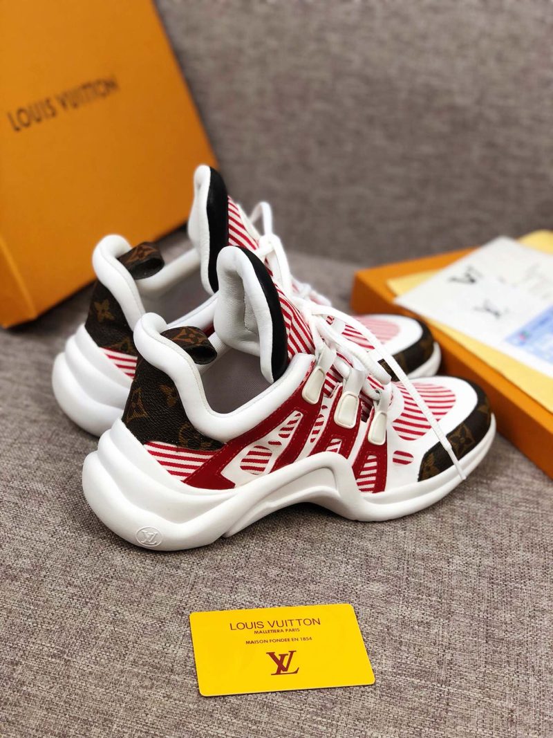 LW - LUV Archlight White Red Brown Sneaker - Image 3
