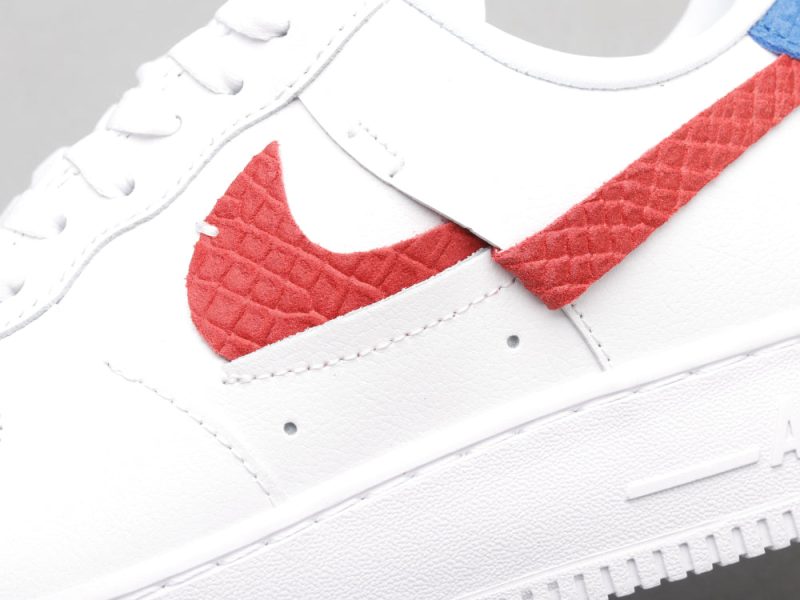 LW - AF1 White red blue snake pattern - Image 7