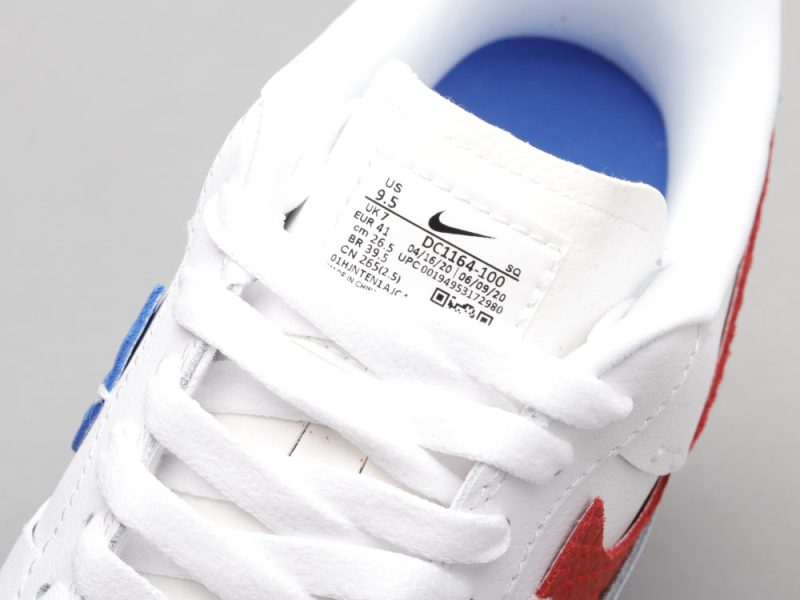 LW - AF1 White red blue snake pattern - Image 8