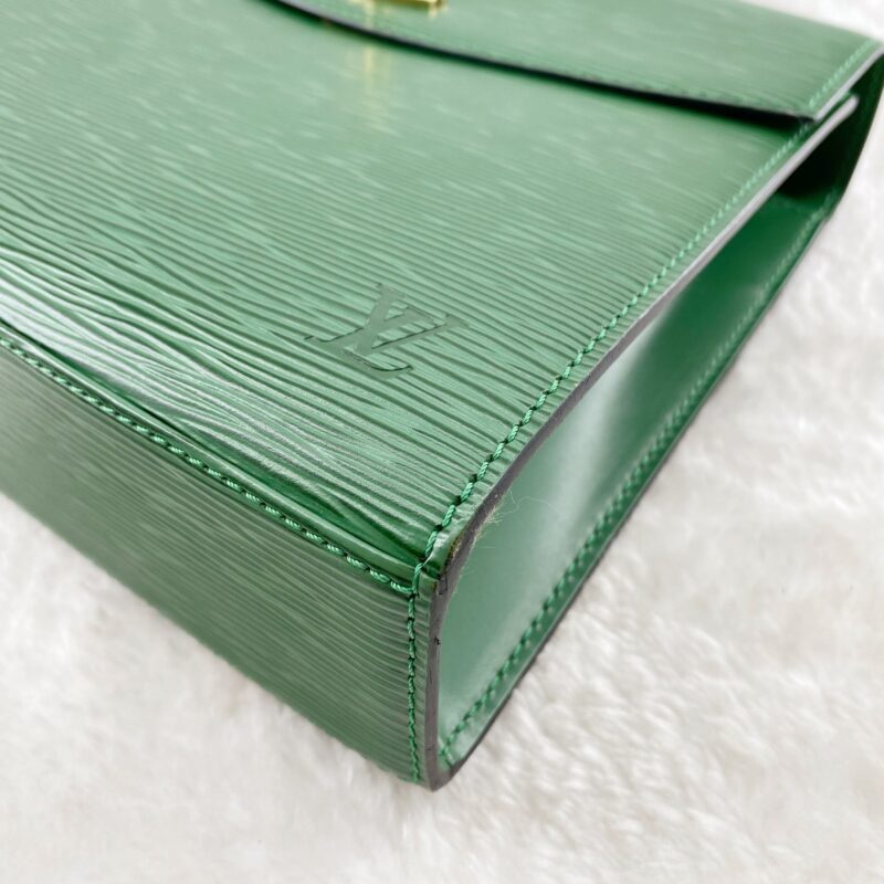 Louis Vuitton Green Leather Marlesherbes Bag AWE - Image 11