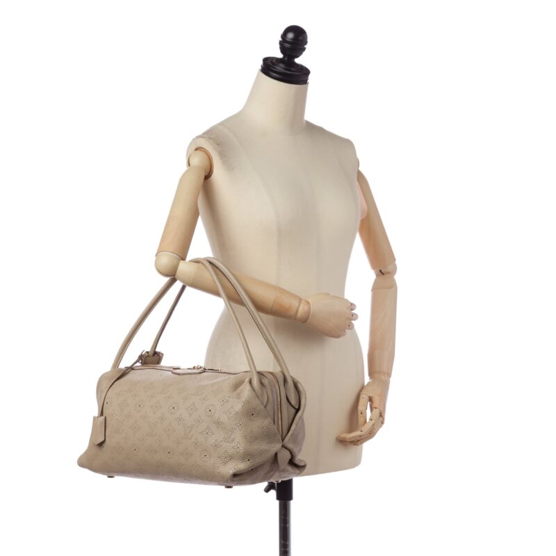 Louis Vuitton Galatea MM Brown Monogram Mahina AWE - Image 6