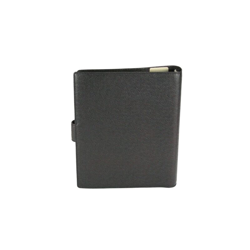 Louis Vuitton Filofax Black Taiga Leather AWE - Image 4