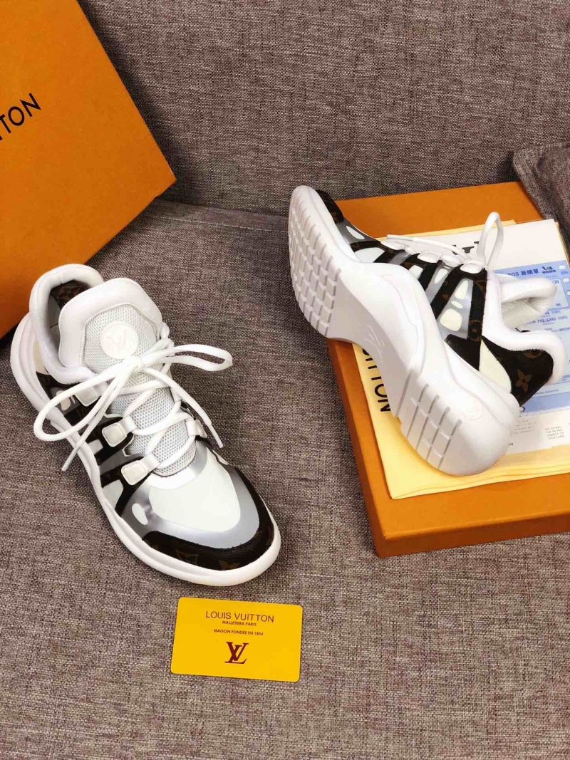 LW - LUV Archlight White Brown Sneaker - Image 3