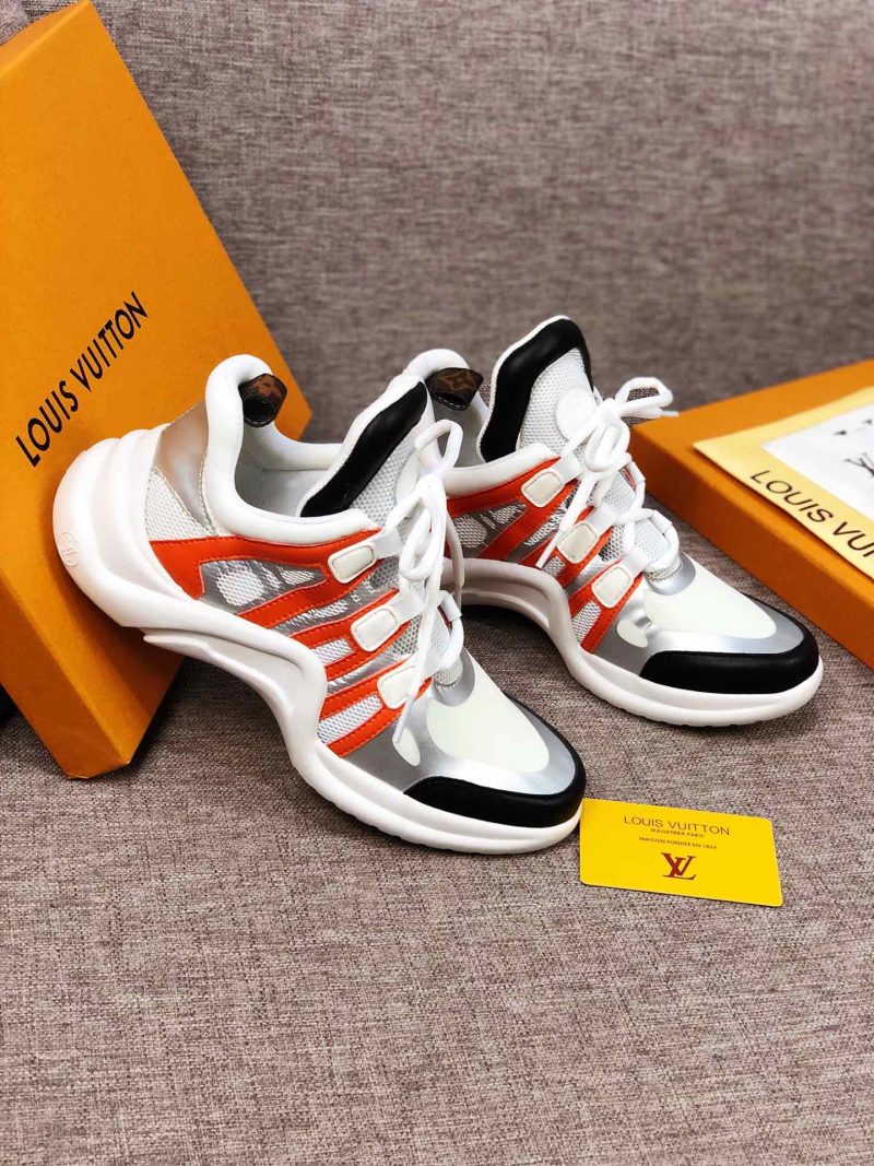 LW - LUV Archlight White Black Orange Sneaker - Image 4
