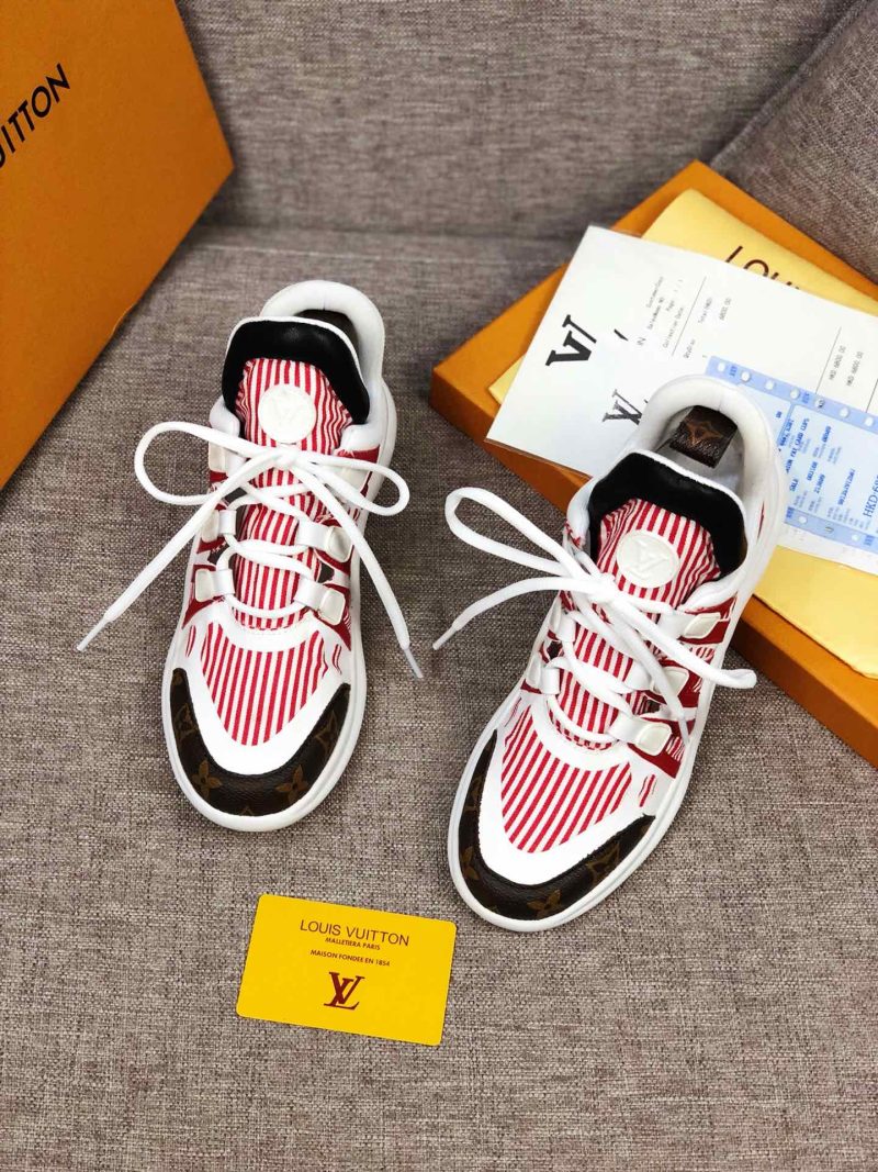 LW - LUV Archlight White Red Brown Sneaker - Image 4