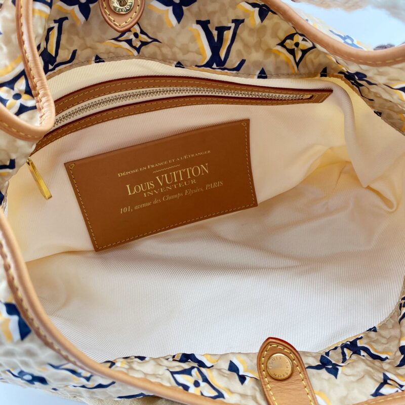 LOUIS VUITTON Limited Edition Tan Nylon Monogram Bulles PM Bag AWE - Image 13