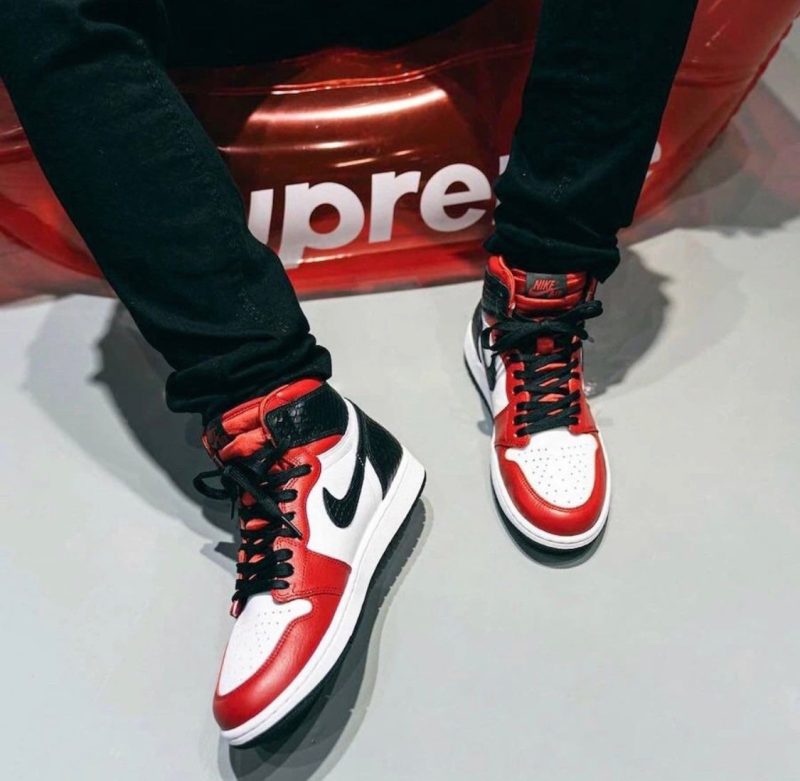 LW - AJ1 satin snake print - Image 4