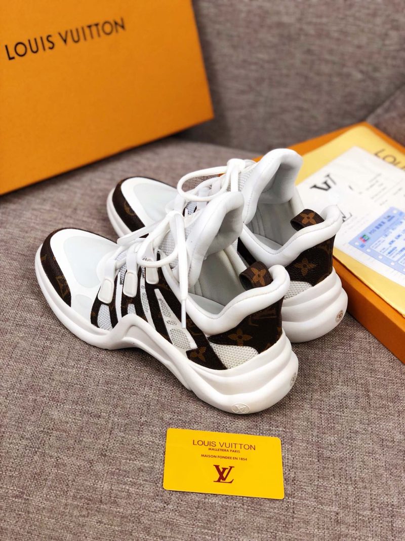 LW - LUV Archlight White Brown Sneaker - Image 4