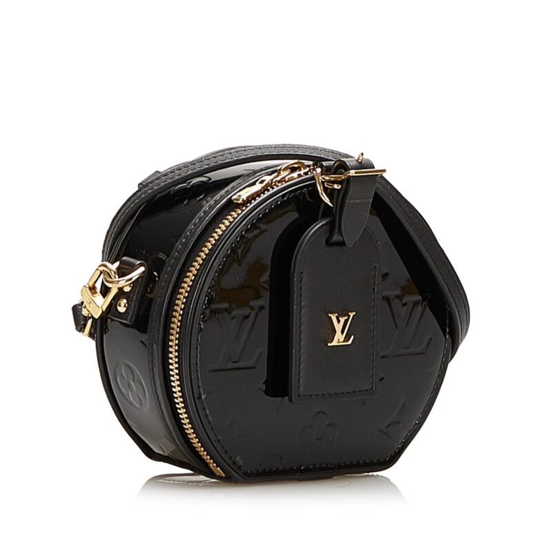 Louis Vuitton Boite Chapeau Souple Mini Black Monogram Vernis AWE - Image 2