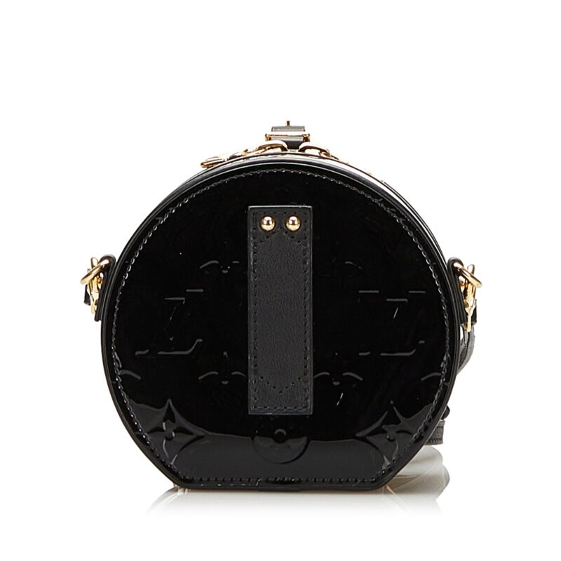 Louis Vuitton Boite Chapeau Souple Mini Black Monogram Vernis AWE - Image 4