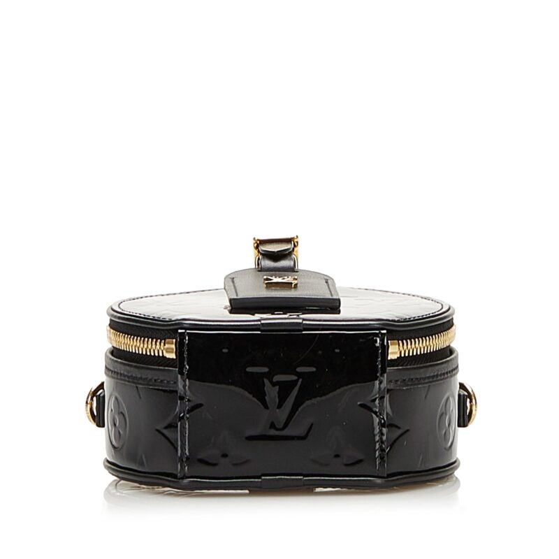 Louis Vuitton Boite Chapeau Souple Mini Black Monogram Vernis AWE - Image 5