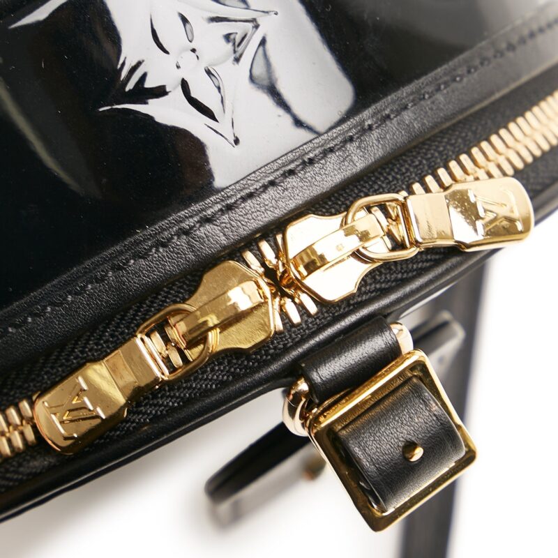 Louis Vuitton Boite Chapeau Souple Mini Black Monogram Vernis AWE - Image 8