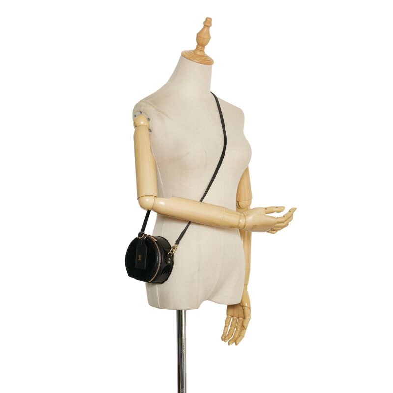 Louis Vuitton Boite Chapeau Souple Mini Black Monogram Vernis AWE - Image 10