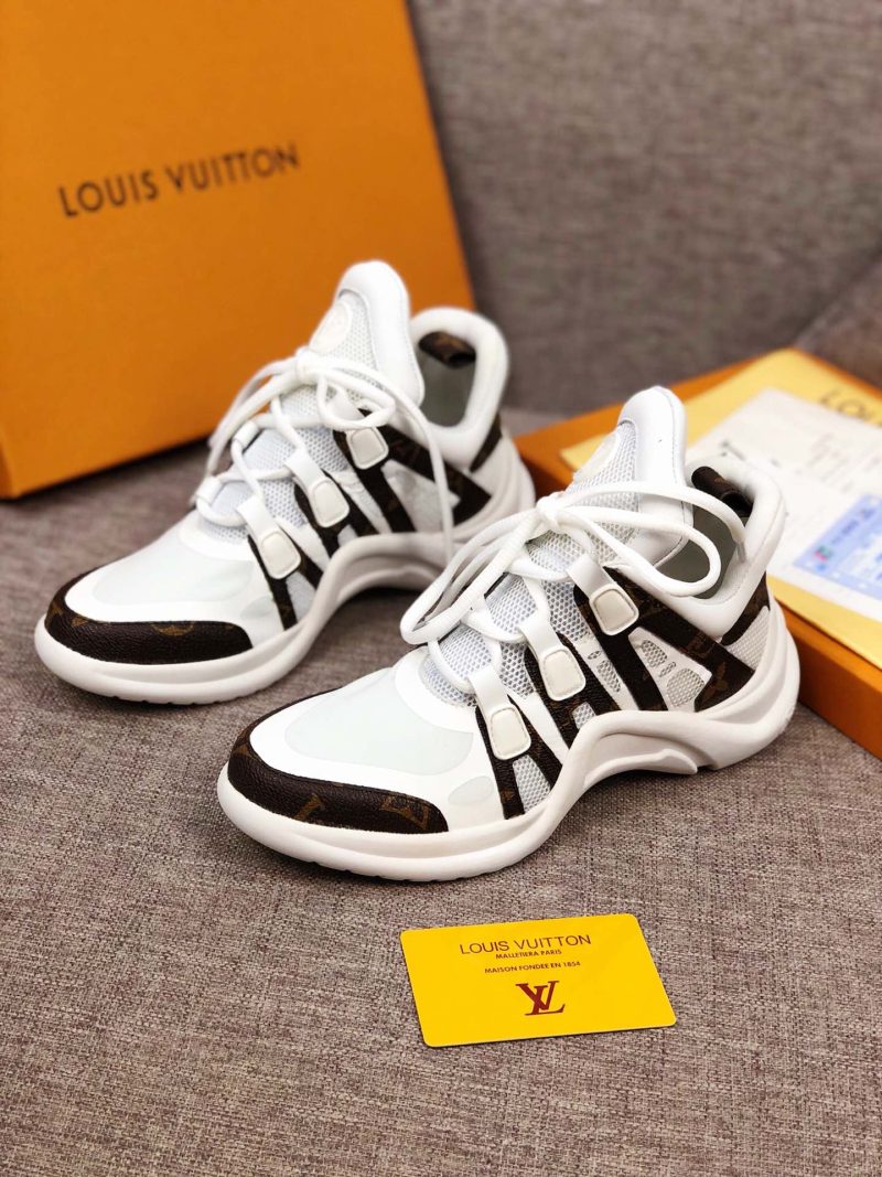 LW - LUV Archlight White Brown Sneaker - Image 3
