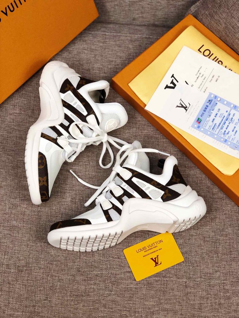 LW - LUV Archlight White Brown Sneaker - Image 8