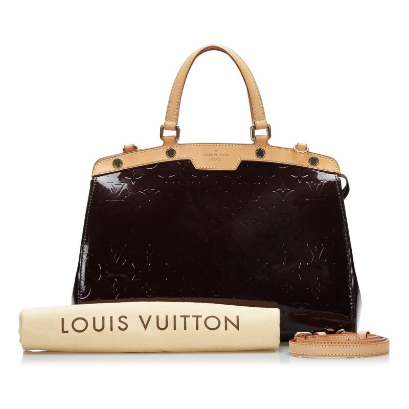 Louis Vuitton Brea MM Purple Monogram Vernis AWE