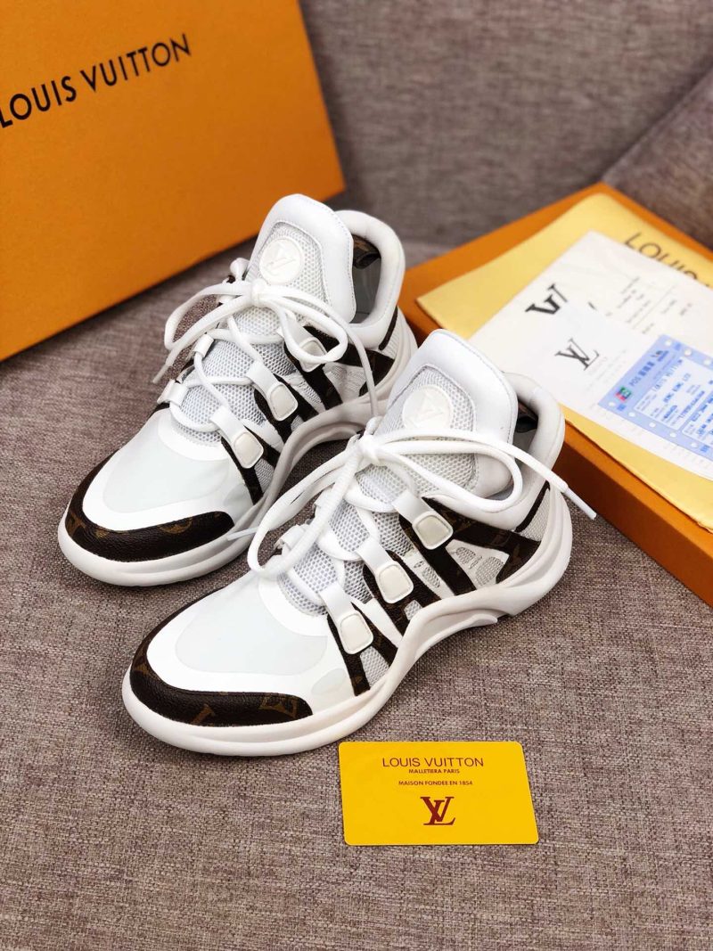 LW - LUV Archlight White Brown Sneaker - Image 6