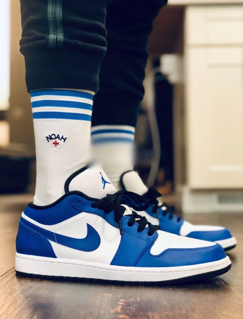 LW - AJ1 white blue lightning - Image 3
