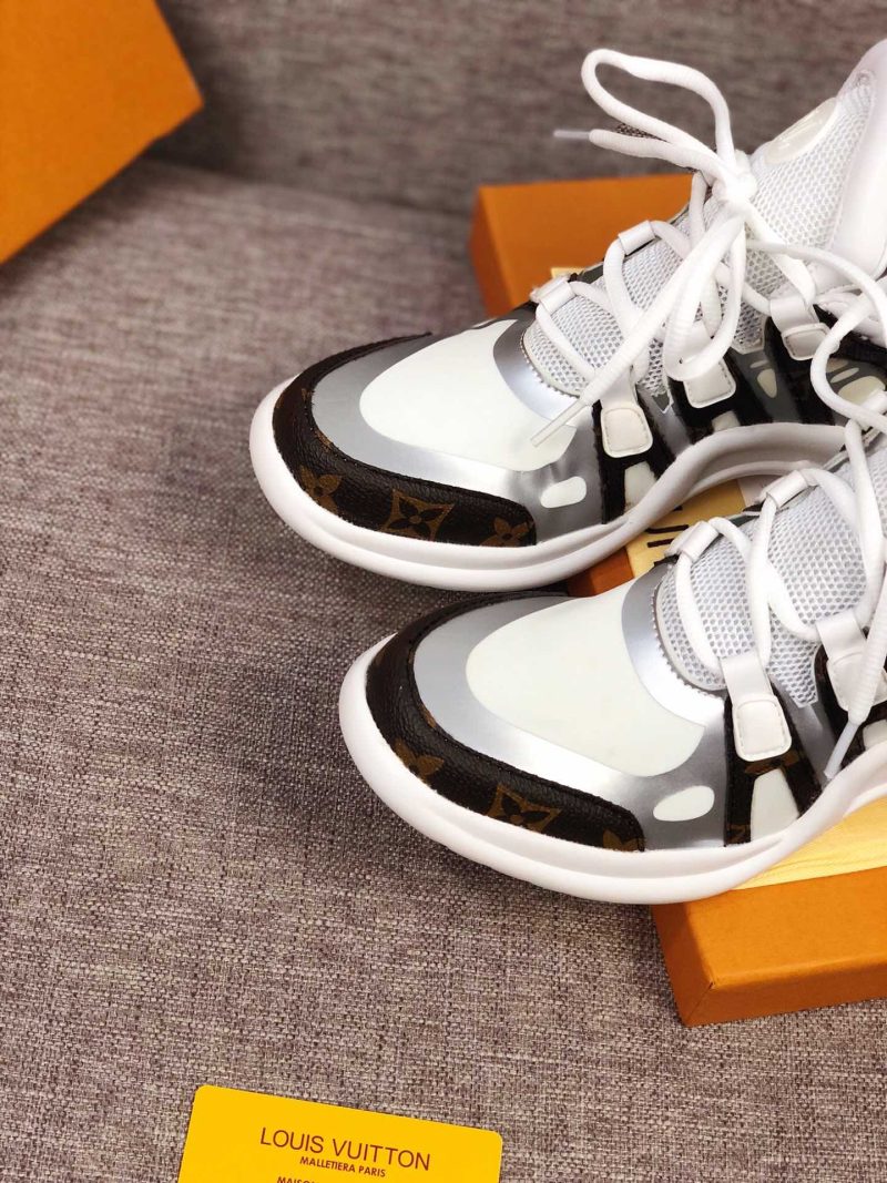LW - LUV Archlight White Brown Sneaker - Image 5