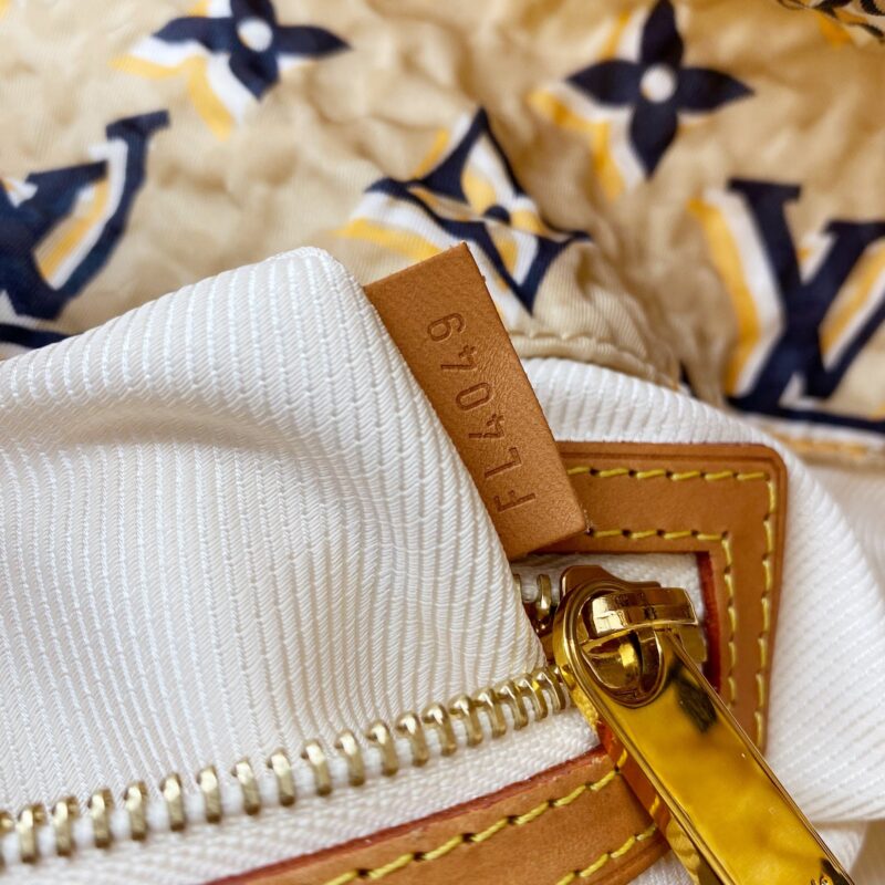 LOUIS VUITTON Limited Edition Tan Nylon Monogram Bulles PM Bag AWE - Image 14