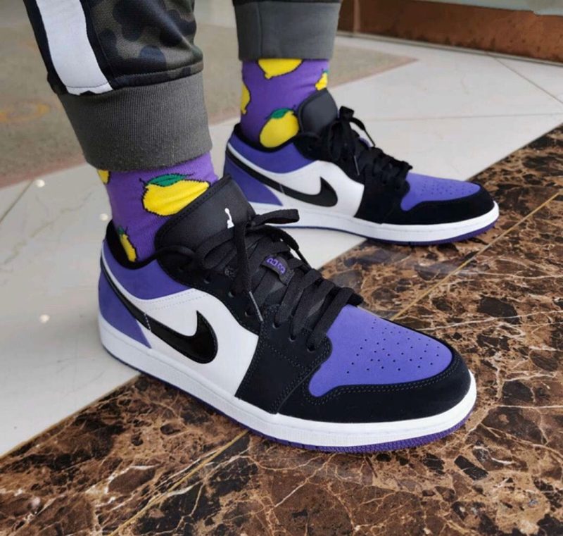 LW - AJ1 black and purple toes - Image 3