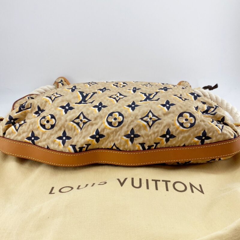 LOUIS VUITTON Limited Edition Tan Nylon Monogram Bulles PM Bag AWE - Image 6