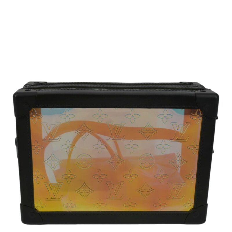 LOUIS VUITTON Soft Trunk Monogram Prism Shoulder Bag Black AWE - Image 3