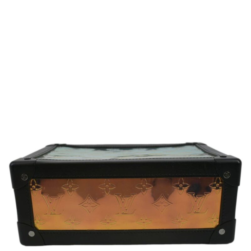 LOUIS VUITTON Soft Trunk Monogram Prism Shoulder Bag Black AWE - Image 5