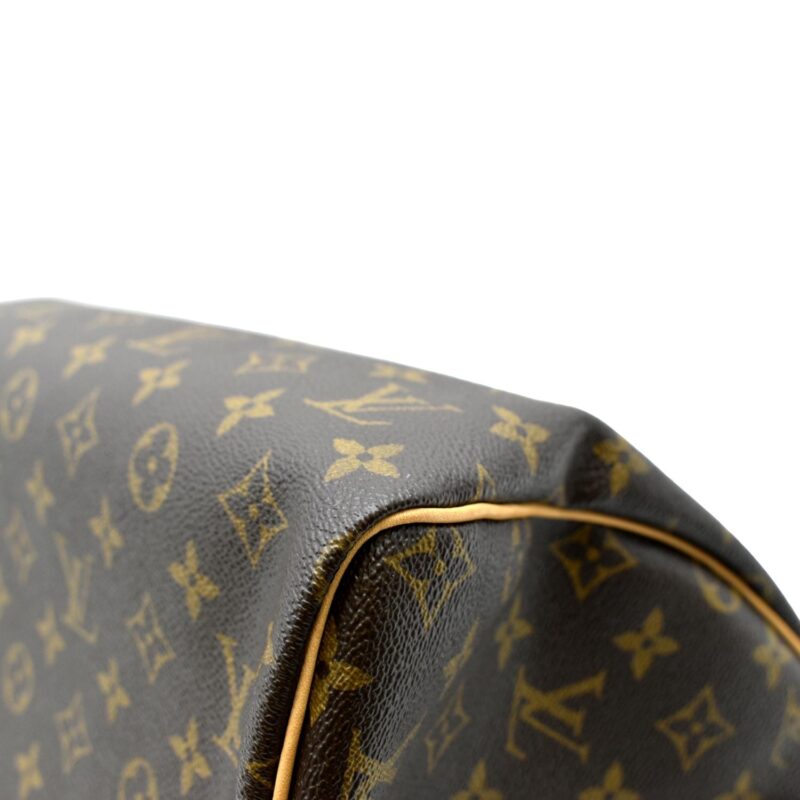 LOUIS VUITTON Speedy 30 Monogram Canvas Satchel Bag Brown AWE - Image 5