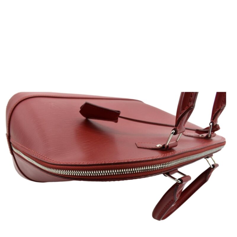 LOUIS VUITTON Alma GM Epi Leather Satchel Crossbody Bag Red AWE - Image 5