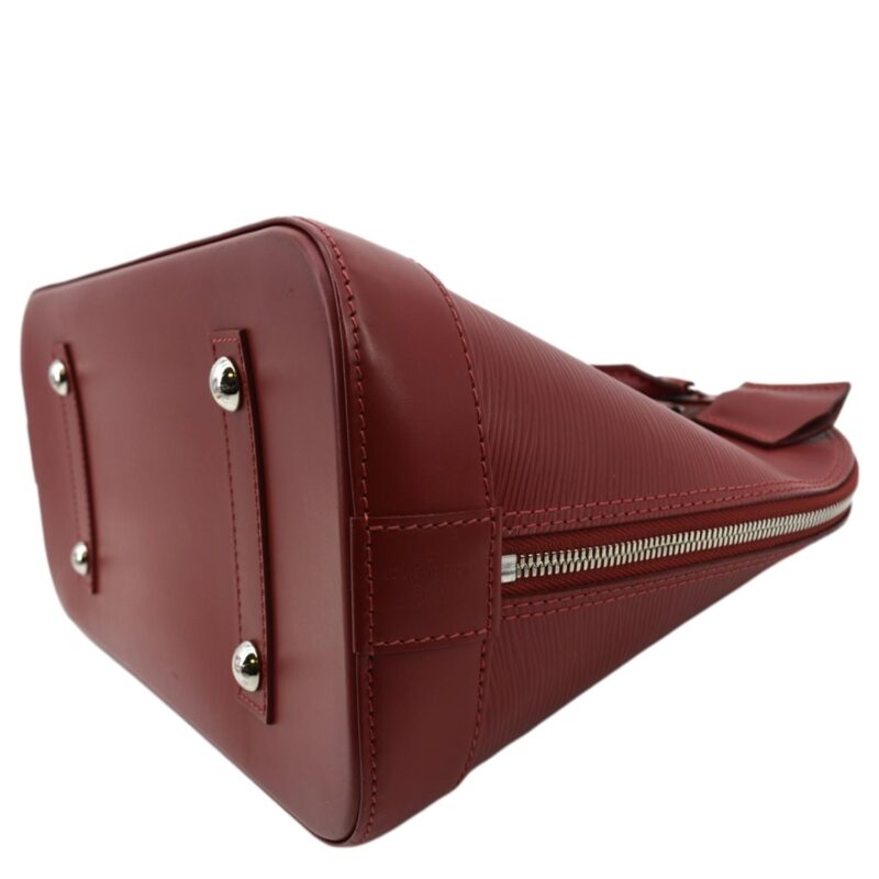 LOUIS VUITTON Alma GM Epi Leather Satchel Crossbody Bag Red AWE - Image 6