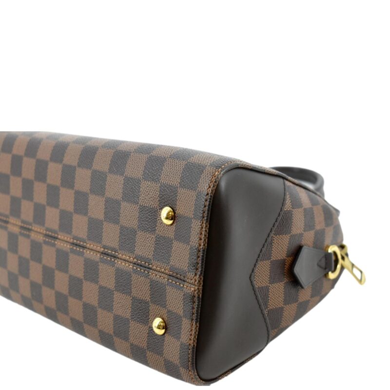 LOUIS VUITTON Kensington Bowling Damier Ebene Satchel Bag Brown AWE - Image 6