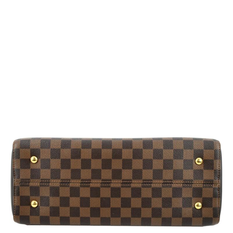 LOUIS VUITTON Kensington Bowling Damier Ebene Satchel Bag Brown AWE - Image 7