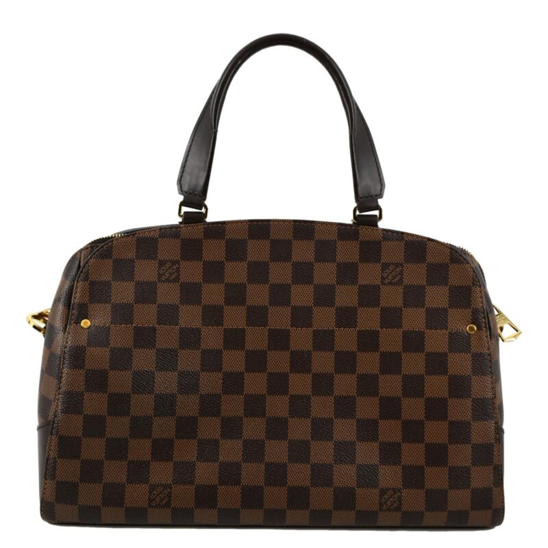 LOUIS VUITTON Kensington Bowling Damier Ebene Satchel Bag Brown AWE - Image 2