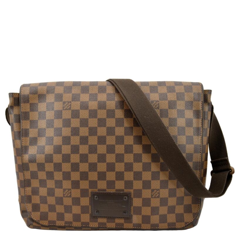 LOUIS VUITTON Brooklyn GM Damier Ebene Shoulder Bag Brown AWE - Image 14