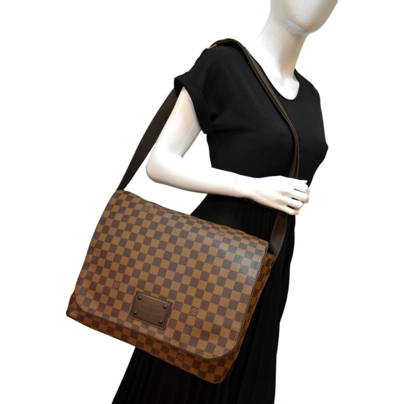 LOUIS VUITTON Brooklyn GM Damier Ebene Shoulder Bag Brown AWE