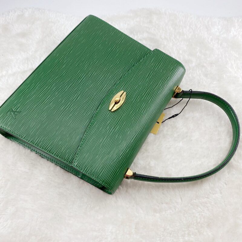 Louis Vuitton Green Leather Marlesherbes Bag AWE - Image 6
