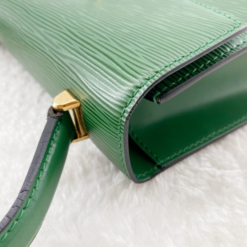 Louis Vuitton Green Leather Marlesherbes Bag AWE - Image 20