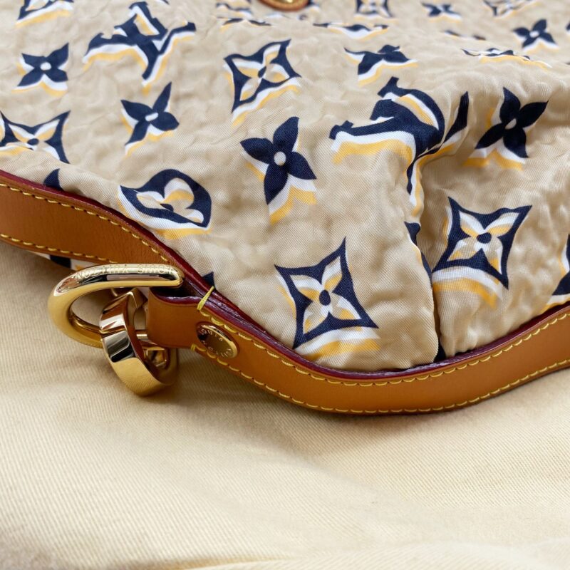 LOUIS VUITTON Limited Edition Tan Nylon Monogram Bulles PM Bag AWE - Image 18