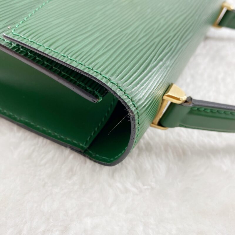 Louis Vuitton Green Leather Marlesherbes Bag AWE - Image 21