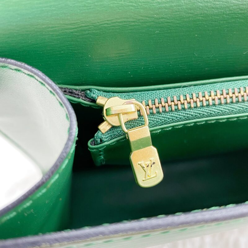Louis Vuitton Green Leather Marlesherbes Bag AWE - Image 16