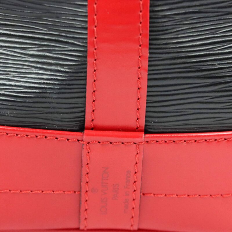 Louis Vuitton Grand Noé Bicolor Black/Red Epi AWE - Image 10