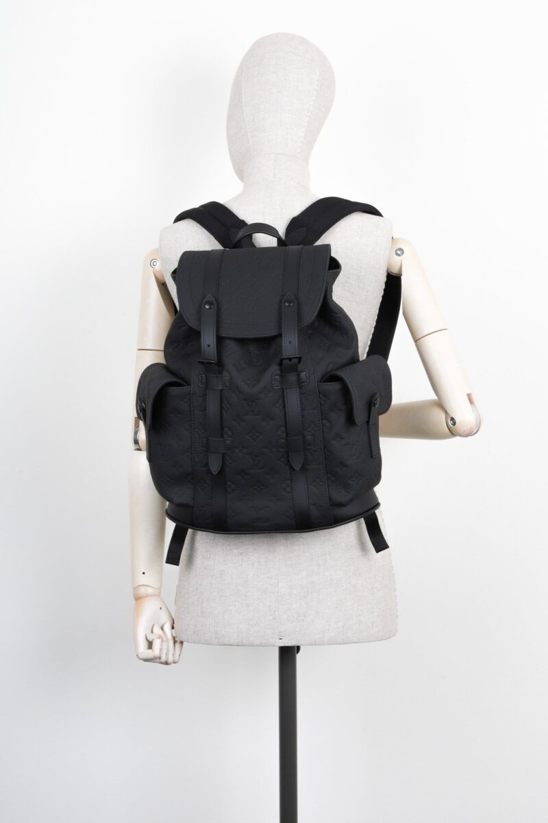 LOUIS VUITTON Christopher MM Backpack Black AWE