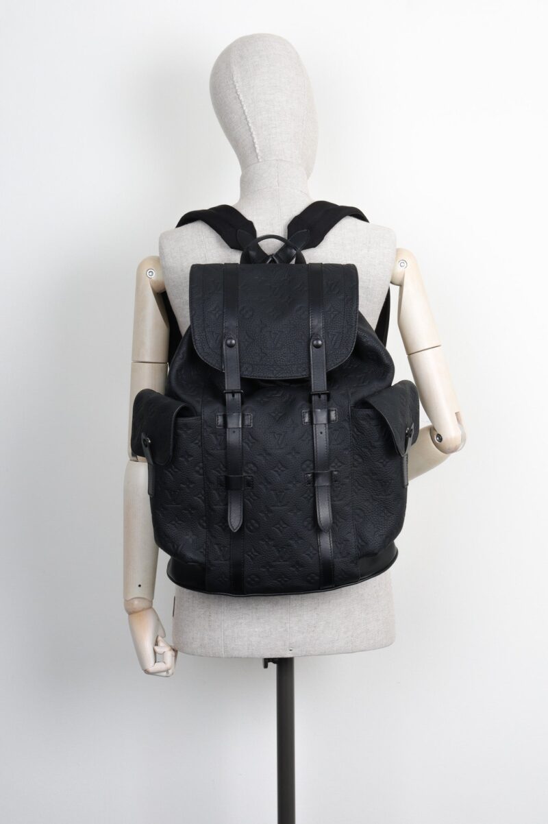 LOUIS VUITTON Christopher MM Backpack Black AWE