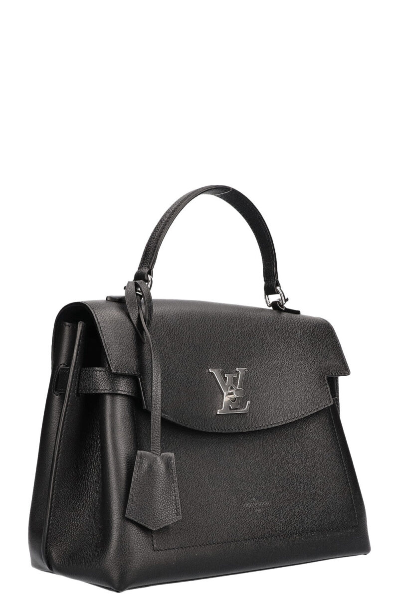 LOUIS VUITTON Lock Me Ever MM Handbag Black Leather AWE - Image 3