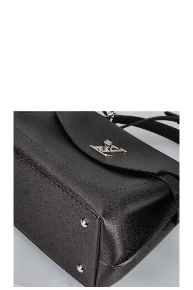 LOUIS VUITTON Lock Me Ever MM Handbag Black Leather AWE - Image 8